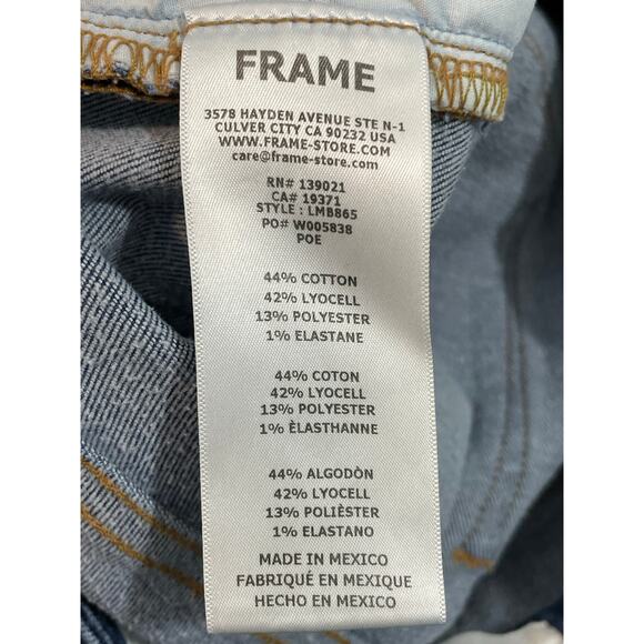 Frame Jeans Size 29 Le Mini Bootcut High Rise Hippie Western Boho Preppy - Picture 9 of 9